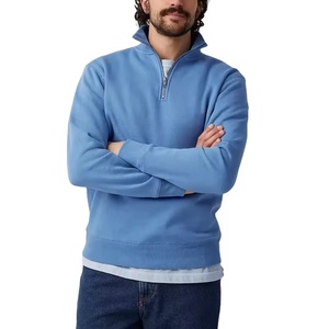 Fabricant de vêtements, vente en gros, sweat à capuche pour homme personnalisé, demi-zip, tendance, épais, polyester et coton, vente en gros - Product Image 1