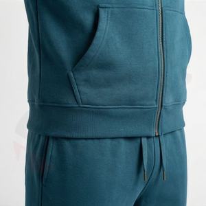 Conjunto Deportivo de Invierno para Hombre con Chaqueta con Cremallera Completa y Pantalones Ajustados, Transpirable, 100% Poliéster, para Correr/Gimnasio/Uso Diario - Product Image 5