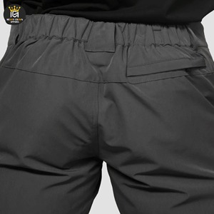 Pantalon cargo en toile à boutons, taille mi-haute, coupe décontractée unique, coupe-vent et respirant, couleur unie, disponible en toutes tailles, service OEM disponible - Product Image 3