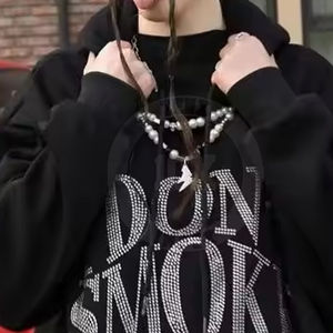 Fabriqué au Pakistan Vêtements pour hommes personnalisés Sweats à capuche avec strass Nouvelle mode Vêtements d'hiver Sweats à capuche en coton mélangé Respirant avec OEM - Product Image 3