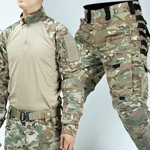 Uniforme táctico de camuflaje, camisas de caza, pantalones, coderas, rodilleras, entrenamiento de senderismo al aire libre, ropa de rana, trajes Ghillie transpirables - Product Image 1