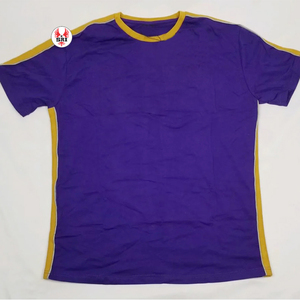 T-shirt personnalisé en coton brodé avec appliqué Omega et lettres grecques, col en V, pour sororités - Product Image 1