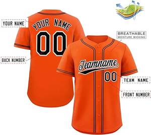 2024 dernière conception maillot d'uniforme de baseball imprimé uni vierge et ensemble court uniforme d'équipe personnalisé de baseball - Product Image 6