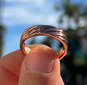 Anillo de terapia magnética de cobre puro 100% para aliviar el dolor y curar - Product Image 1