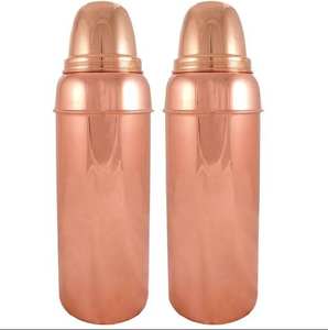 High Quality Pure Copper Water Bottle with Direct Drinking Feature Classic Style Eco-Friendly Dishwasher Safe Premium <b>Packaging</b> - Product Image 2