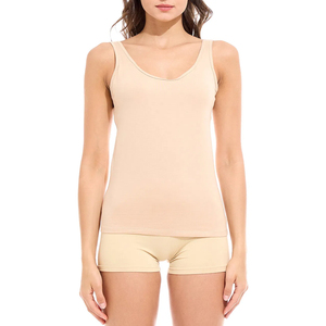 เสื้อกล้ามออกกำลังกายผู้หญิงแบบสั้น ผ้าริบ แห้งเร็ว เป็นมิตรกับสิ่งแวดล้อม ผ้าฝ้ายปรับแต่งได้ - Product Image 1