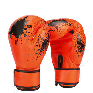 Gants de boxe en cuir personnalisés professionnels de dernière génération avec design respirant, fermeture à crochets et boucles, logo personnalisé - Product Image 6