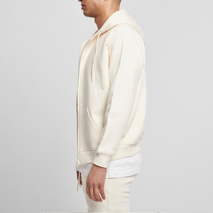 Nouvelle mode, vêtements décontractés d'hiver, coupe régulière, sweat à capuche zippé pour homme, manches longues, 100% coton molletonné avec impression numérique de logo personnalisé - Product Image 6