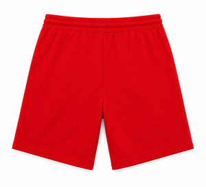 Customized logo Wholesale Design Cotton French Terry <b>red</b> Streetwear regular fit <b>Men's</b> running <b>Shorts</b> - Product Image 2