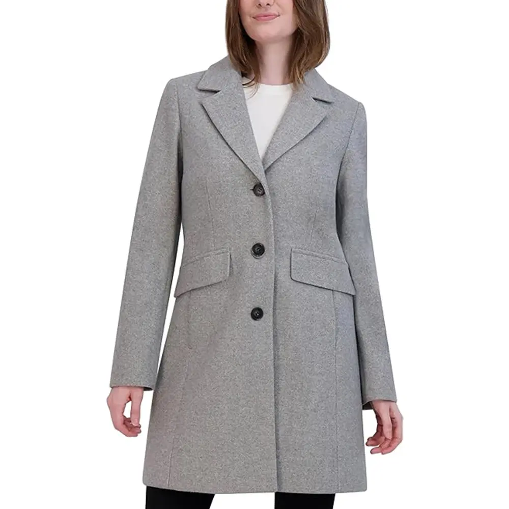 ウールトレンチファッションコート女性用コート卸売価格アメリカ服冬服マンテル