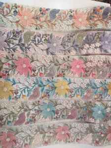 Vente en gros durable en coton à bas prix guipure française broderie dentelle tissu dentelle accessoires pour robes décoration florale - Product Image 2