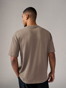 Venta al por mayor OEM personalizado Premium Heavy algodón de gran tamaño Unisex Casual camiseta All-Over Print Streetwear 220 gramos tela sólida 3D - Product Image 3