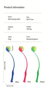 Prendi la palla giocattolo per cani con mani libere per raccogliere e lanciare il lanciatore di giochi con Set lanciatore di palline da Tennis medio - Product Image 2