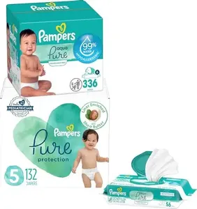 Pañales de Algodón para Bebé de Primera Calidad para una Protección Total, Talla Extra Pequeña para Recién Nacidos, Pañales con Cintas Adhesivas, Prevención de Fugas en 3D, Suaves - Product Image 2