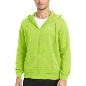 Sweat-shirts à capuche unisexes surdimensionnés avec logo personnalisé brodé, en molleton 100% coton léger pour l'hiver, pour hommes - Product Image 2