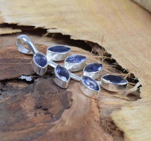 Pendentif en pierre précieuse d'améthyste Bijoux indiens de meilleure qualité en argent sterling 925 Cadeau de mariage pour l'amour avec timbre 925 Bijoux - Product Image 3