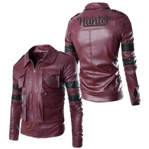Chaqueta de piel auténtica para hombre, alta calidad, con diseño personalizado y logo - Product Image 2