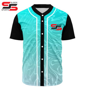 OEM béisbol Jersey al por mayor transpirable Softball Jerseys en blanco logotipo personalizado nuevo diseño de alta calidad jerseys de béisbol de los hombres - Product Image 1