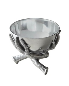 Decoración de mesa de diseño moderno, artículos de plata, frutero seco de Metal, cuencos para servir alimentos de aluminio de calidad exclusiva para gran oferta - Product Image 1