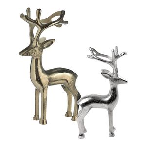 Esculturas de Reno de aluminio duraderas y visualmente atractivas para decoraciones navideñas Art Deco clásicas y modernas - Product Image 6