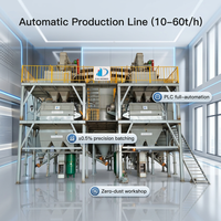 Usine de production de mortier sec prêt à l'emploi pour le bâtiment le mieux classé Machine à fabriquer des adhésifs pour carreaux de ciment en poudre pour murs