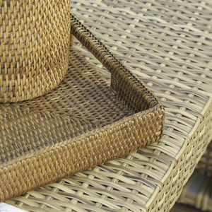 Plateau à Boissons en Rotin - Product Image 3