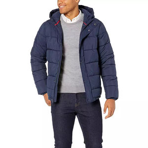 Chaqueta acolchada personalizada 2025 para hombre, abrigo de diseñador con logotipo de burbuja de invierno de gran tamaño de alta calidad con lona acolchada de longitud larga - Product Image 6