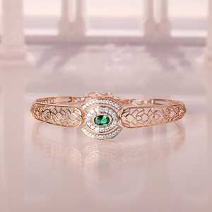 Elegant 18K Gold Plated Sterling <b>Silver</b> Freshwater <b>Pearl</b> Diamond Charm <b>Bracelet</b> Custom Design Open Design Women's Luxury Fashion - Product Image 4