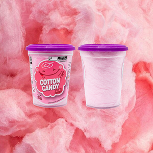 ป๊อปส์ แฟนตาซี ตุตติ ฟรุตติ คอตตอนแคนดี้ สีชมพู สีฟ้า ขนมหวานบราซิล 30 กรัม แบบถ้วย - Product Image 3