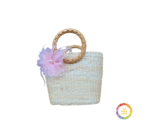 Nuevo diseño de alta calidad, venta al por mayor, playa de verano, bolso de hombro de mimbre de paja Natural tejido redondo hecho a mano para bolsos de mujer - Product Image 4