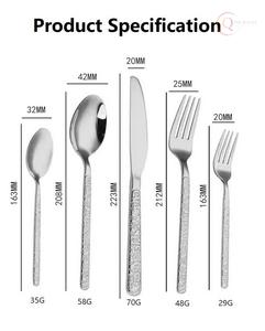 Ensemble de couverts classiques en acier inoxydable écologique pour la maison et les repas de fête |   Couverts durables, couleurs personnalisées pour un usage quotidien - Product Image 4
