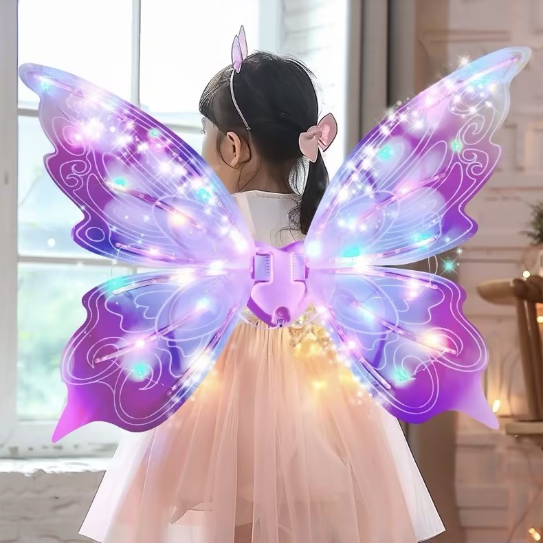 thumbnail interactive-video image 1 of JUST FOR PARTY Butterfly Dress Up Wings For Kids - Luminous/Glow In The Dark Effect, Lightweight Costume Wings 1 of 9