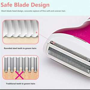 Set de Depiladora Eléctrica para Mujer con 4 Accesorios: Recortadora de Bikini, Recortadora de Vello Nasal, Moldeador de Cejas, Depiladora - Product Image 1