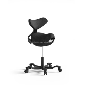 Chaise de <span class=keywords><strong>bureau</strong></span> ergonomique moderne à double dossier orthopédique certifiée BIFMA, réglable en hauteur par vérin à gaz, pivotante à 360°, base en nylon - Posture - Product Image 2