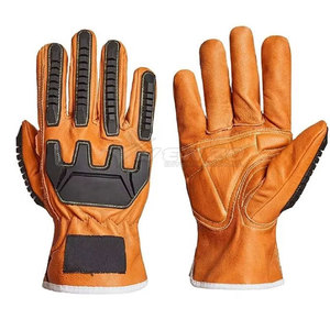 OEM Service Reasonable Price Latest Style Impact Gloves High Quality Custom Design Leather Adjustable <b>Wristlet</b> Breathable - Product Image 1