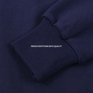 Jersey de 14 cremalleras para hombre, sudaderas lisas de lana en blanco personalizadas de 400Gsm, 100% algodón de gran tamaño para invierno - Product Image 5