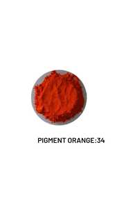 ผงสีไมกา34สีทนความร้อนสูงสีส้ม - Product Image 4