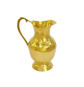 Royal Look Metal <b>Water</b> <b>Jug</b> With Brass Handle for Kitchen & Tabletop <b>Water</b> Drinking Pitcher Hotel Supplies . - Product Image 4