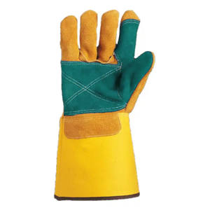Heavy Duty Reinforced Cowhide Split Leather <b>Gloves</b> Industrial Safety Hand Spark Protection Personal Protective <b>Welding</b> Gear - Product Image 3