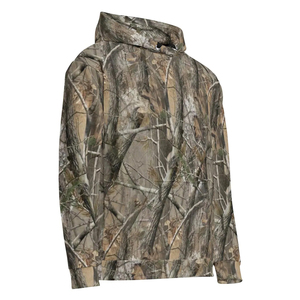 Sudadera con Capucha de Camuflaje Personalizada del Fabricante, Sudadera Urbana con Estampado Digital Completo de Árbol Real, Sudadera con Capucha de Camuflaje para Hombre - Product Image 4