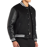 Veste d'hiver graffiti en tissu lourd personnalisée pour hommes Logo personnalisé patchs brodés Veste de baseball de qualité supérieure pour hommes