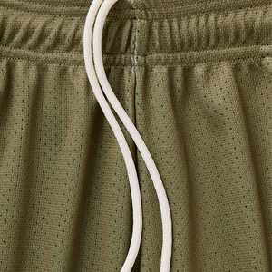 Shorts de sport personnalisés en usine, impression par transfert thermique, 100% polyester, maille d'été légère, respirant, séchage rapide, style urbain - Product Image 2