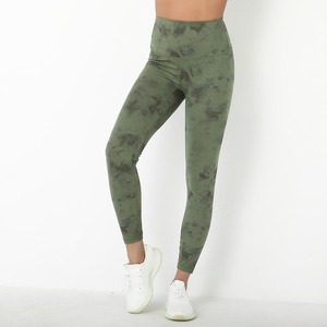 Bulk Plus Size Tie Dye <b>Leggings</b> High Waist Tummy Control Yoga Pants Side Pockets Wicking Polyester Spandex printed <b>leggings</b> - Product Image 2