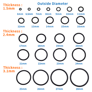 Juntas Tóricas Personalizadas Resistentes al Aceite <span class=keywords><strong>de</strong></span> Caucho EPDM, Silicona, NBR, FKM y Sellos <span class=keywords><strong>de</strong></span> Anillo FKM - Product Image 1