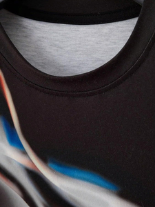 เสื้อเชิ้ตแขนยาวผู้ชาย ผ้าฝ้ายถัก 100% สีดำขาว คุณภาพสูง ทรงเข้ารูป สไตล์ลำลอง ระบายอากาศได้ดี ป้องกันรอยยับ แฟชั่นไฮสตรีท สำหรับฤดูร้อน - Product Image 4