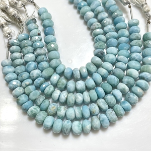 Prix usine Larimar facettes Rondelle forme perles bonne qualité perles Larimar naturelles - Product Image 5