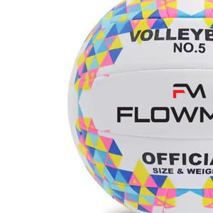 Flowmax 2025, nuevo diseño, voleibol, impresión colorida, suave al tacto, pelota de voleibol cosida a máquina personalizada - Product Image 4