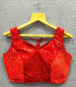 Blusa RADHEY moderna con válvulas pesadas Diseño Strach con hermoso nudo Listo para usar Formal Verano Modesto Tops Volver Patrón abierto - Product Image 5