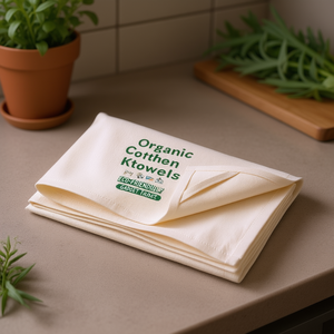 Asciugamani da Cucina in Cotone Biologico Ecologici Senza Accessori - Product Image 3