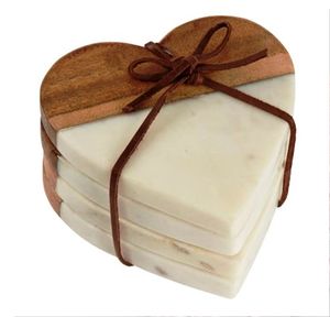 Posavasos de madera y resina para escritorio y mesa Posavasos hechos a mano con colores y formas personalizados - Product Image 6